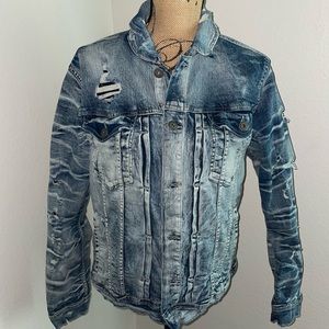 Blue Jean acid wash large jacket
